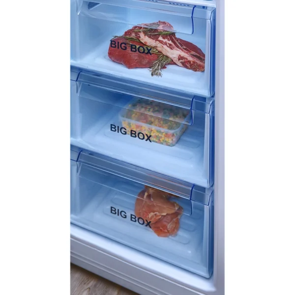 یخچال و فریزر دوقلو 17 فوت دیپوینت مدل MAX-D، دارای نمایشگر و بدون برفک، با ارتفاع 180، پهنای 60 و عمق 63 سانتی_متر، میزان مصرف انرژی A+، دارای 5 طبقه در یخچال و 5 کشو در فریزر، لزوم اتصال به شیر آب دارد 5