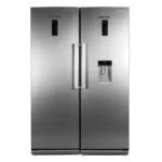 یخچال و فریزر دوقلو 40 فوت دیپوینت مدل D5i، دارای نمایشگر و بدون برفک، با ارتفاع 180، پهنای 60 و عمق 63 سانتی_متر، میزان مصرف انرژی A+، دارای 5 طبقه در یخچال و 6 کشو در فریزر، لزوم اتصال به شیر آب دارد، دارای سیستم نوفراست 5