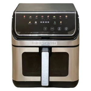 هواپز 8 لیتری گوسونیک مدل GAF-958، دارای قابلیت مشاهده مواد غذایی، دارای محافظ گرمای بیش از حد، تایمر قابل تنظیم، دارای بیشتر از 7 حالت پخت شامل مرغ، ماهی، پیتزا، گوشت، سبزیجات، پخت کیک، سیب زمینی، گرم نگه داشتن، یخ زدایی، چرخش هوای گرم