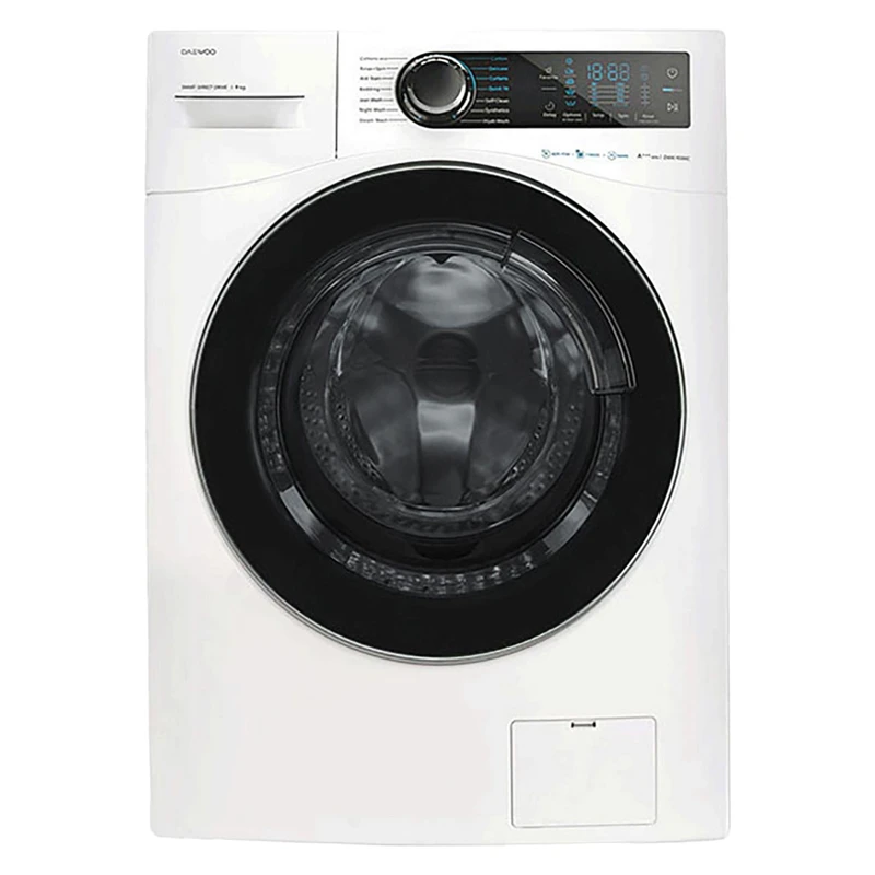 ماشین لباسشویی 9 کیلوگرمی دوو مدل LM-990W، دارای 14 برنامه اصلی شست‌وشو با موتور دایرکت درایو و دیگ زمردی، گرید انرژی A+++، قابلیت تنظیم سرعت دور موتور و تکنولوژی بخارشوی